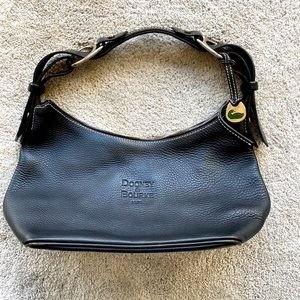 Dooney and Bourke black pebble leather shoulder bag